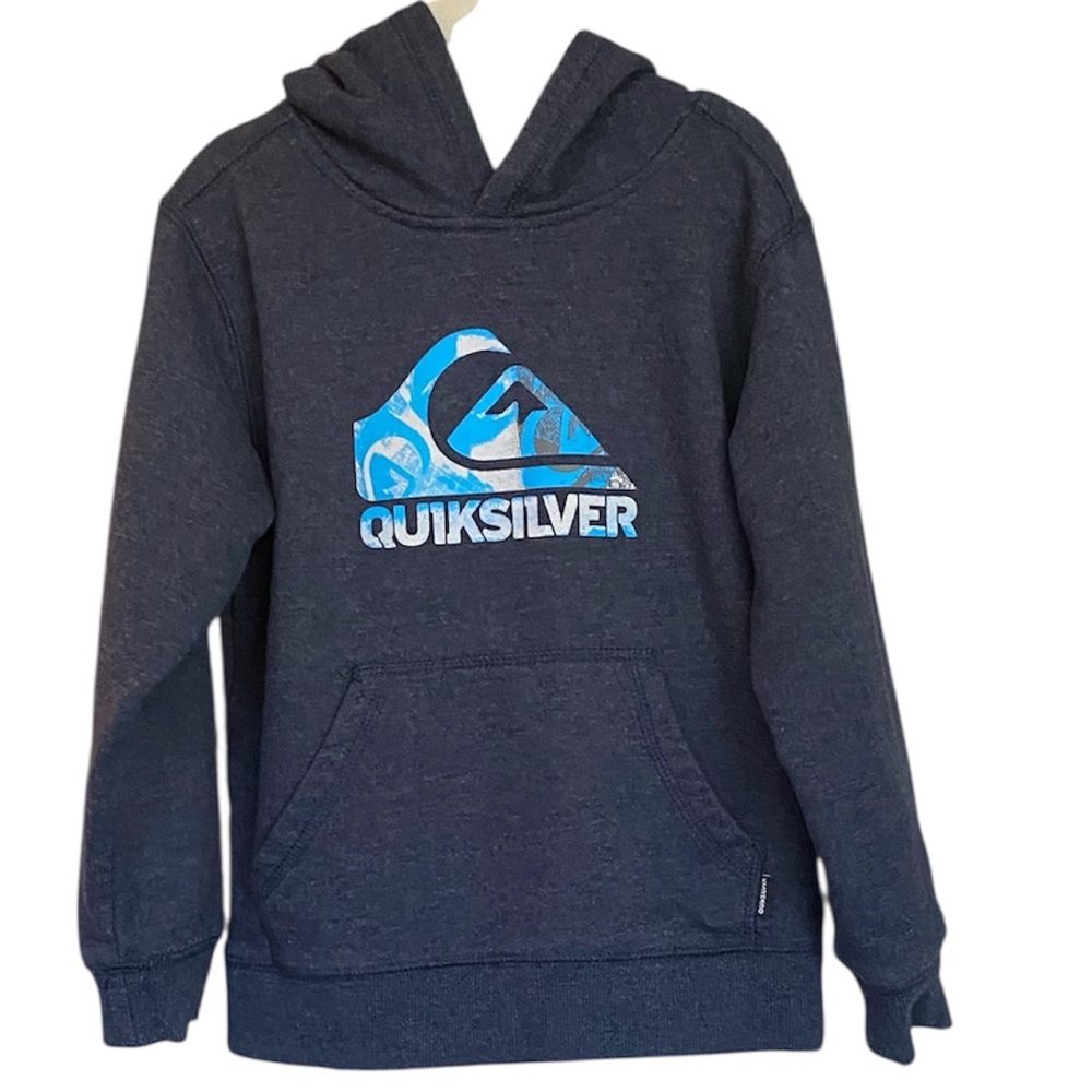 Quiksilver Boys Navy Blue Pullover Hoodie Size 5